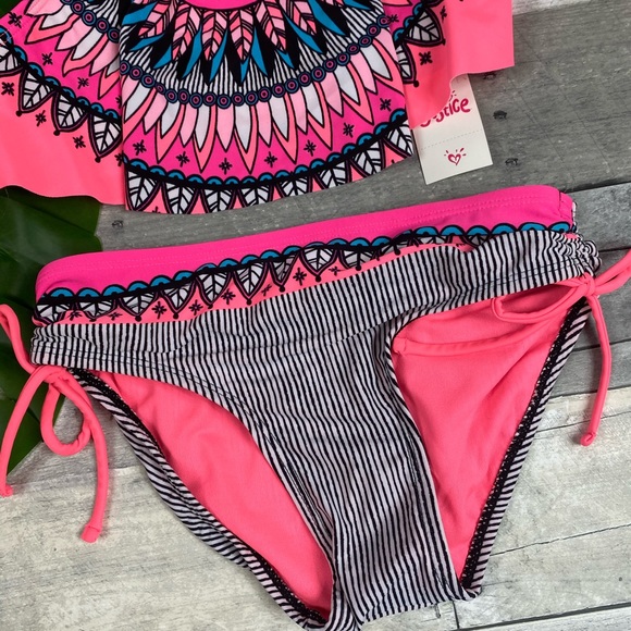 Justice tribal bikini swimsuit - Picture 3 of 8
